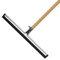 Floor Squeegee Zinc Plated & Wooden Handle 24" Kit