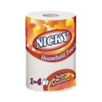 Nicky Jumbo Kitchen Towels 2 Ply White 12 Rolls