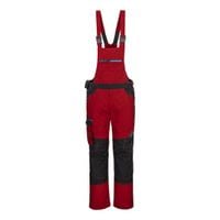 WX3 Bib and Brace, Deep Red, Medium, Regular