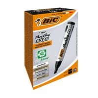 Bic Chisel Tip Black Permanent Marker 12's