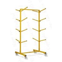 Mobile Twin Bumper Rack, Flat PackeD, Holds 8 Bumpers