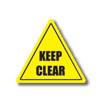 Durastripe Triangle Sign - Keep Clear 61.0cm