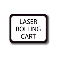 Durastripe Rectangle Sign - Laser Rolling Cart 30.5 x 30.5