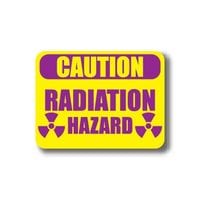Durastripe Rectangle Sign - Radiation Hazard 91.5 x 68.5