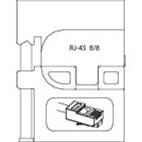 Module insert for modular plugs RJ 45