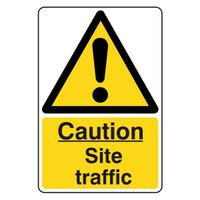 Caution - Site Traffic Sign Label