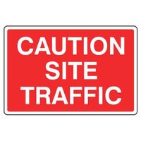 Caution - Site Traffic Sign Label