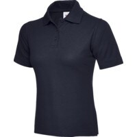 Polo Shirt, Women's, Navy Blue, Size 18