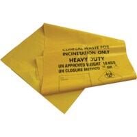 Q2583 711x990mm Heavy Duty Bio Bag Yellow (PK-25)