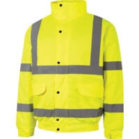 Hi-Vis Yellow Rip-Stop Bomber Jacket (EN20471) (XL)