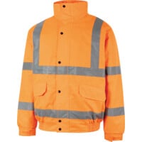 Hi-Vis CL3 Bomber Jacket (EN20471) Orange (S)