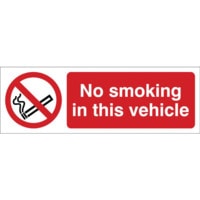 No Smoking In This Vehicle - Sav (150 X 50MM)