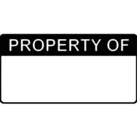 Radiation Symbol - Labels (50X50MM Roll of 250)
