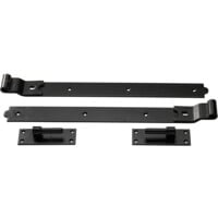 350mm Cranked Bands & Hooks on Plate Black (PR)