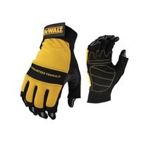 Fingerless Synthetic Padded Leather Palm Gloves - Large DEWPERFORM4