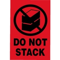 Packaging Labels "Do Not Stack" Roll of 1000