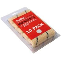 10Pk 4" Tiger Medium Pile Mini Roller Sleeves