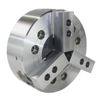 NL Series (with Adaptor) - Long Stroke Closed Centre 3 Jaw Power Chucks with Adaptor Plate - NL10A6