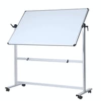 °360 Rotation Mobile Magnetic DryWipe Whiteboard 1500 x 1200mm