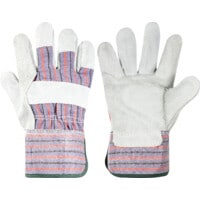 Chrome Leather Rigger Gloves 2" Cuffs SZ 8