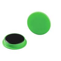 Strong Circular Button Magnets for Fridge Memos, 20 Pack, 37mm, Green