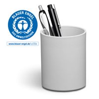 Eco Recycled Plastic Pen Pot Pencil Holder Desk Tidy Organizer, Grey