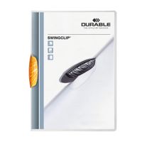 Swingclip 30 Document Swing Clip File Folder, 25 Pack, A4 Orange