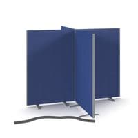 Floor Standing Fabric Screen 4 Way Panel Linking Strip 1200mm