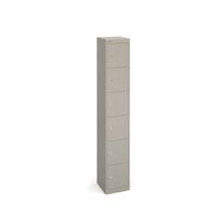 Lockers with 6 Doors 305mm Deep - Grey