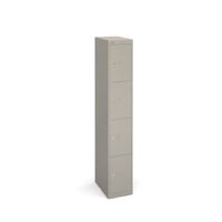 Lockers with 4 Doors 457mm Deep - Grey