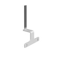 Screen Bracket for The Ends of Back to Back Adapter and Fuze Desks - White