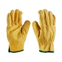 Driver Gloves - Leather Glove with Cotton Fleece Lining -
