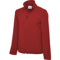 UC612 Classic Full ZIP Soft Shell Jacket Red (XL)