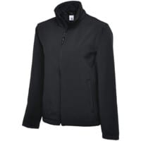 UC612 Classic Full ZIP Soft Sheel Jacket Black (L)