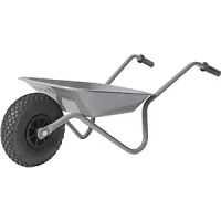 Children's Wheel Barrow, 16 Litre Steel Tray, 4-ply Pneumatic Tyres