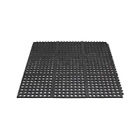 Workstation Matting, Yoga Octa Oil All-Round Matting, Black, Perforated Surface