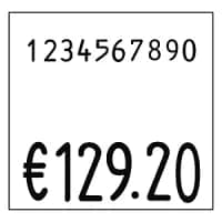 Price Labeller, Label Size WxH 29 X 28mm, For Two-Line Printing
