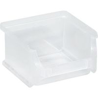 Open Fronted Storage Bin, LxWxH 100 X 100 X 60mm, Pack Of 30, Transparent