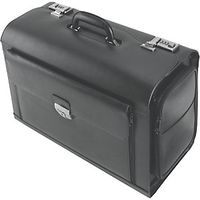 Pilots' Case, 5 Compartments, 2 Side Pockets, Black