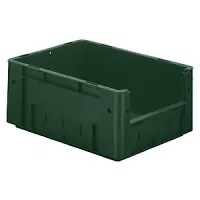 Euro Stacking Container, Capacity 14.5 L, External LxWxH 400 X 300 X 175mm, Pack Of 4, Green