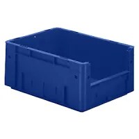 Euro Stacking Container, Capacity 14.5 L, External LxWxH 400 X 300 X 175mm, Pack Of 4, Blue