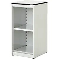 Combination Shelf Unit, HxWxD 818 X 400 X 432mm, Solid Core Panel, 1 Shelf, Pure White/White