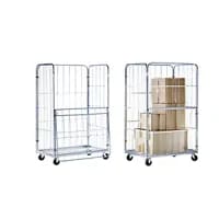 Transport And Display Container, Folding Front Panel, HxWxD 1870 X 1200 X 800mm, Wheel Ø100mm