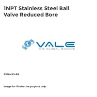 1NPT Stainless Steel Ball Valve Reduced Bore