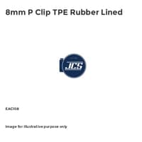 8mm P Clip TPE Rubber Lined EAC108