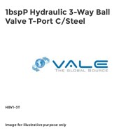 1bspP Hydraulic 3-Way Ball Valve T-Port C/Steel