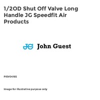 1/2OD Shut Off Valve Long Handle JG Speedfit Air Products PISV0416S