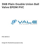 3NB Plain Double Union Ball Valve EPDM PVC