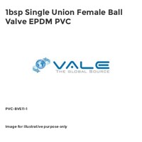 1bsp Single Union Female Ball Valve EPDM PVC PVC-BVS11-1