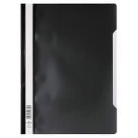 Durable Clear View Project Folder Document Report File Black - Size A4 (Pack of 25)